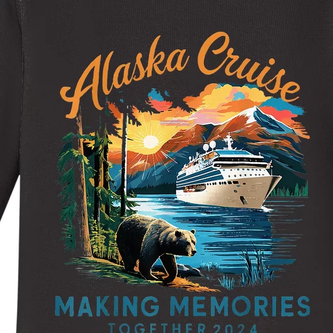 Matching Family Friends And Group Alaska Cruise 2024 Baby Long Sleeve Bodysuit