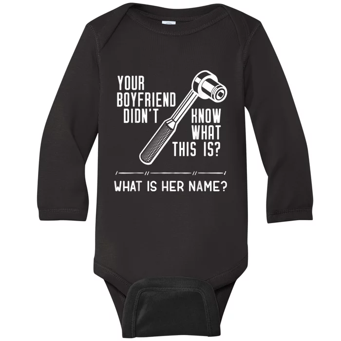 Mechanic Fun For Car Mechanics And DIY Handyman Baby Long Sleeve Bodysuit