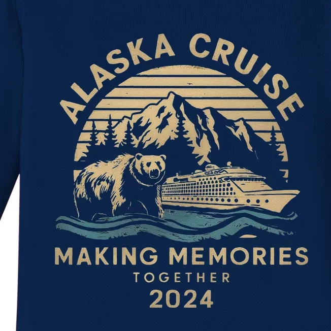 Matching Family Friends And Group Alaska Cruise 2024 Baby Long Sleeve Bodysuit