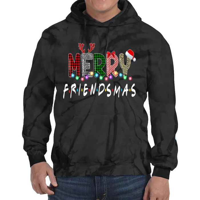 Merry Friendsmas Friends Christmas Matching Xmas Gift Tie Dye Hoodie