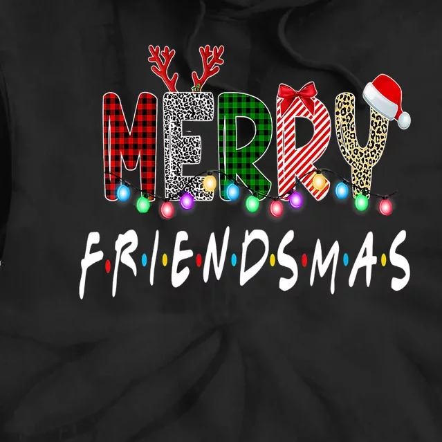 Merry Friendsmas Friends Christmas Matching Xmas Gift Tie Dye Hoodie