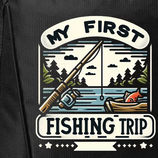 My First Fishing Trip Cool Gift City Backpack