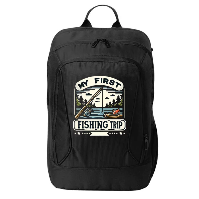 My First Fishing Trip Cool Gift City Backpack