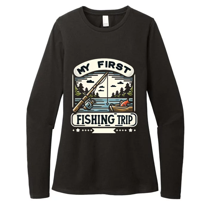 My First Fishing Trip Cool Gift Womens CVC Long Sleeve Shirt