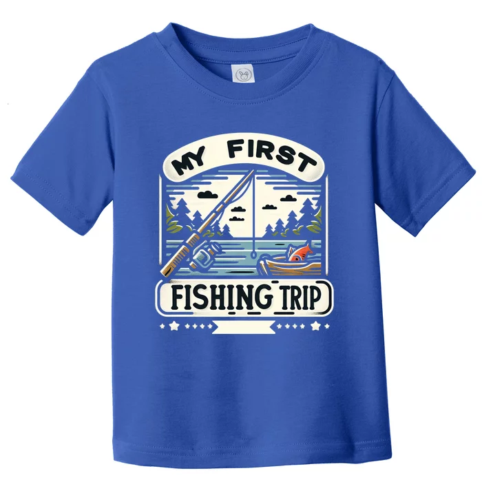 My First Fishing Trip Cool Gift Toddler T-Shirt