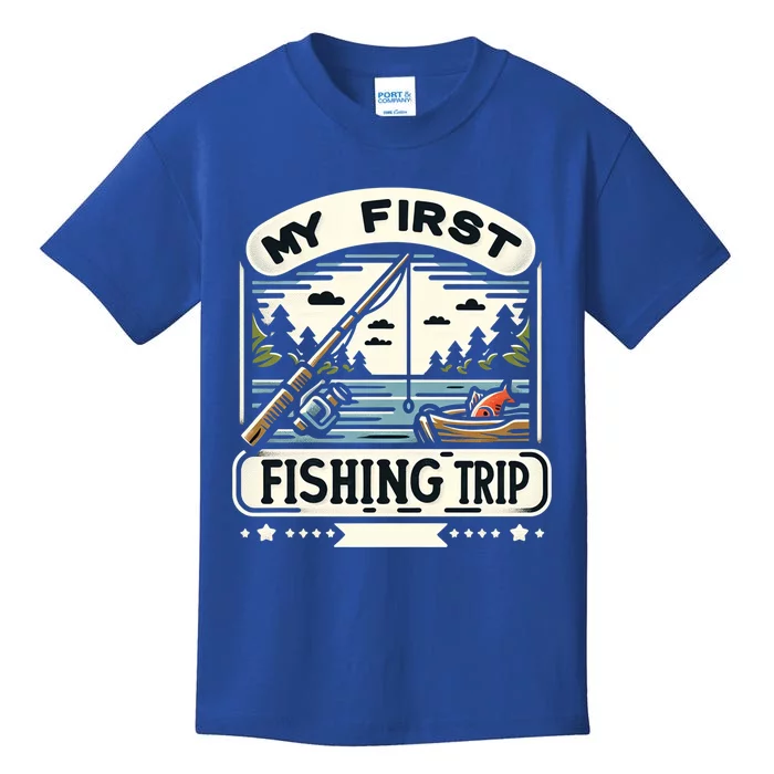 My First Fishing Trip Cool Gift Kids T-Shirt