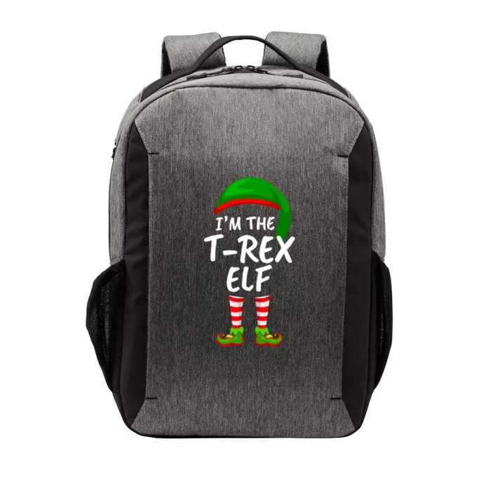 Matching Family Funny IM The Trex Elf Christmas Gift Vector Backpack