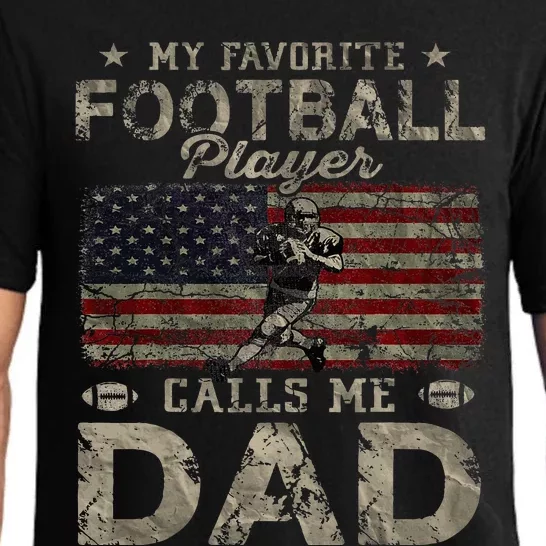 My Favorite Football Player Calls Me Dad Father's Day Pajama Set