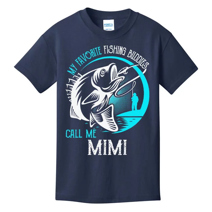 My Favorite Fishing Buddies Call Me Mimi Kids T-Shirt