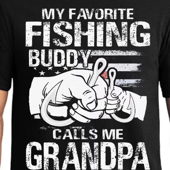 My Favorite Fishing Buddy Calls Me Grandpa Pajama Set