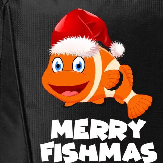 Merry Fishmas Fish Gift City Backpack