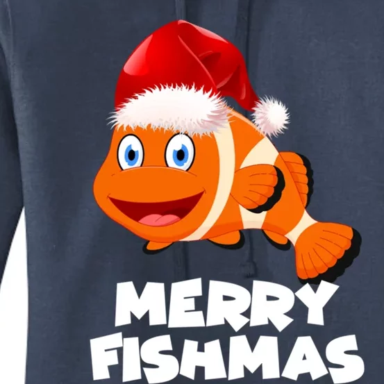 Merry Fishmas Fish Gift Women's Pullover Hoodie