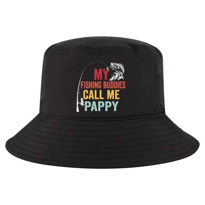 My Favorite Fishing Buddies Call Me Pappy Fisherman Cool Comfort Performance Bucket Hat