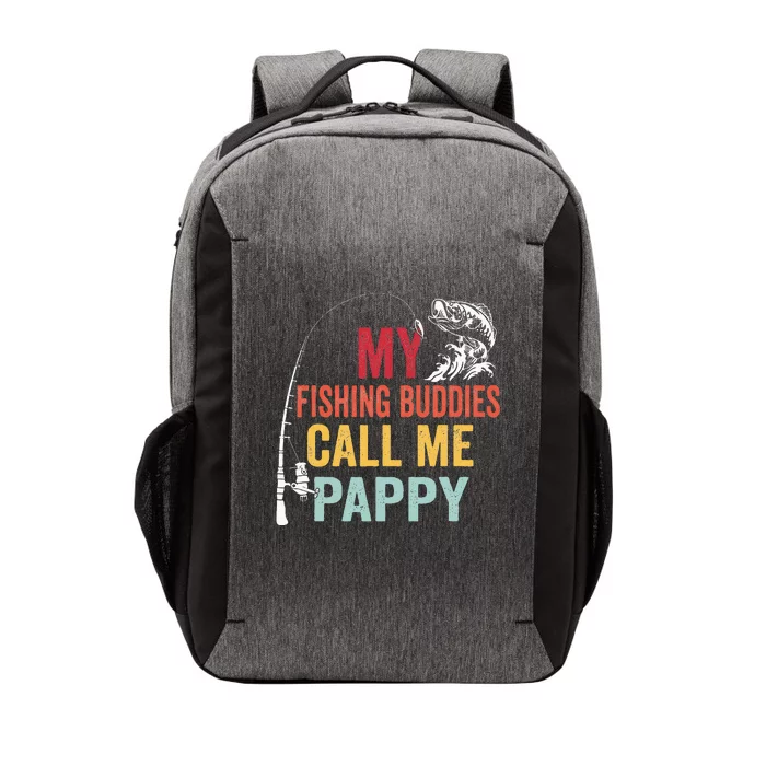 My Favorite Fishing Buddies Call Me Pappy Fisherman Vector Backpack