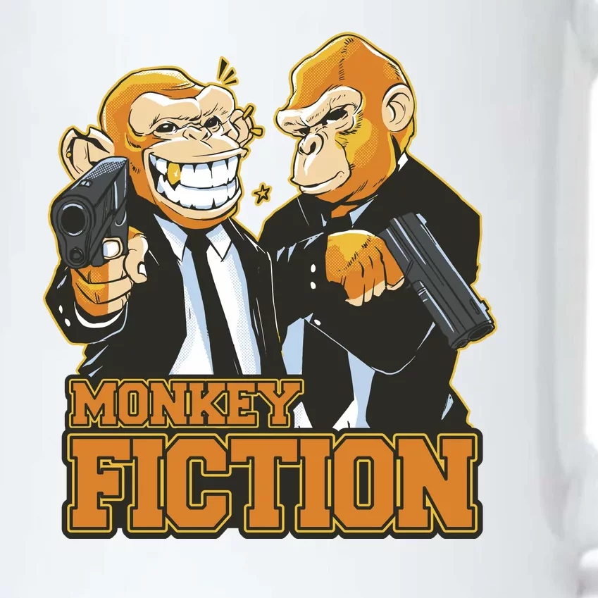 Monkey Fiction Funny Black Color Changing Mug