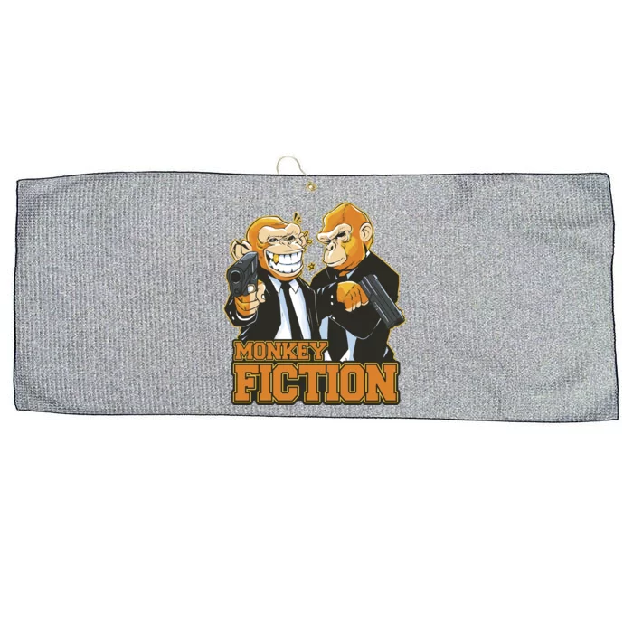 Monkey Fiction Funny Large Microfiber Waffle Golf Towel