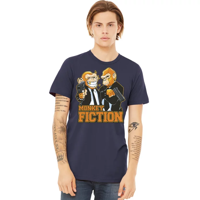 Monkey Fiction Funny Premium T-Shirt