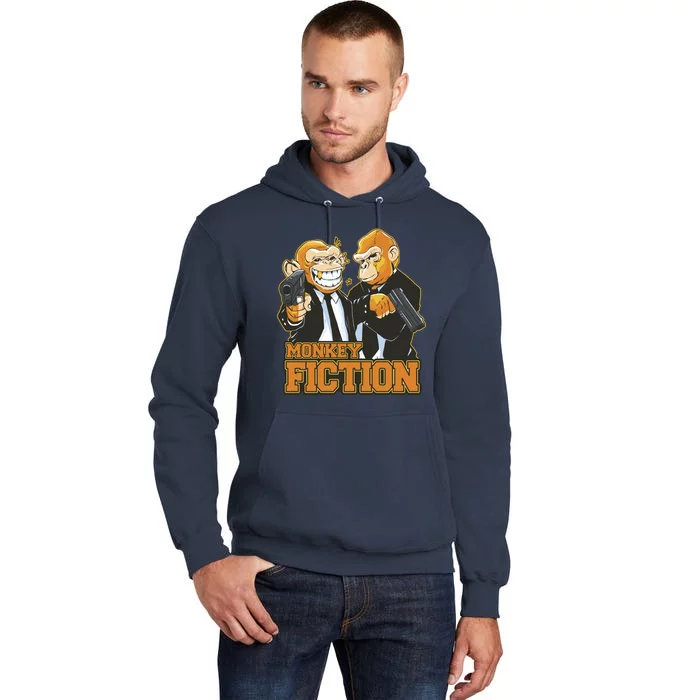 Monkey Fiction Funny Tall Hoodie