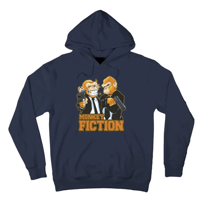 Monkey Fiction Funny Tall Hoodie