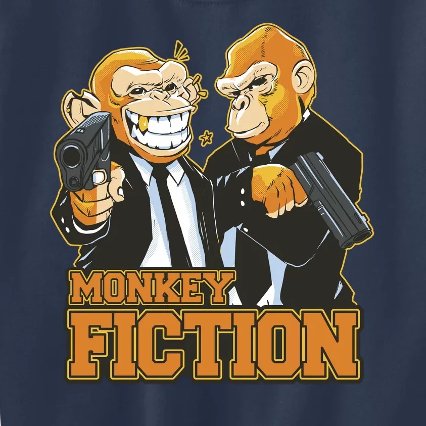 Monkey Fiction Funny Kids Sweatshirt