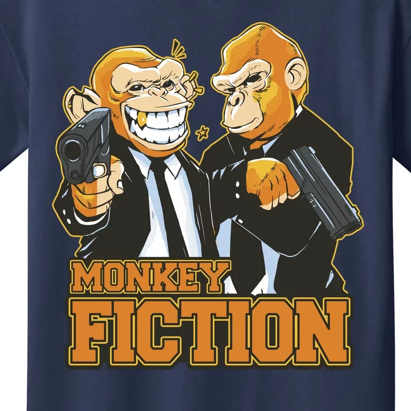 Monkey Fiction Funny Kids T-Shirt