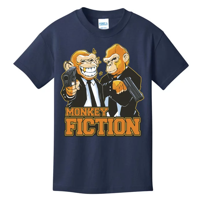 Monkey Fiction Funny Kids T-Shirt