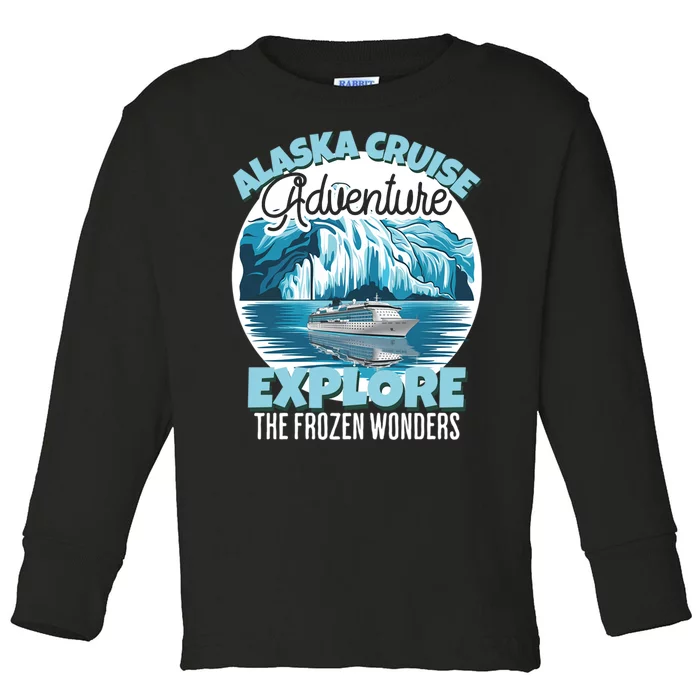 Matching Family Friends Alaska Cruise 2024 Gift Toddler Long Sleeve Shirt