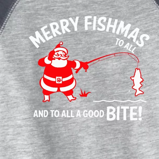 Merry Fishmas Funny Fish Fishing Fisherman Christmas Xmas Toddler Fine Jersey T-Shirt