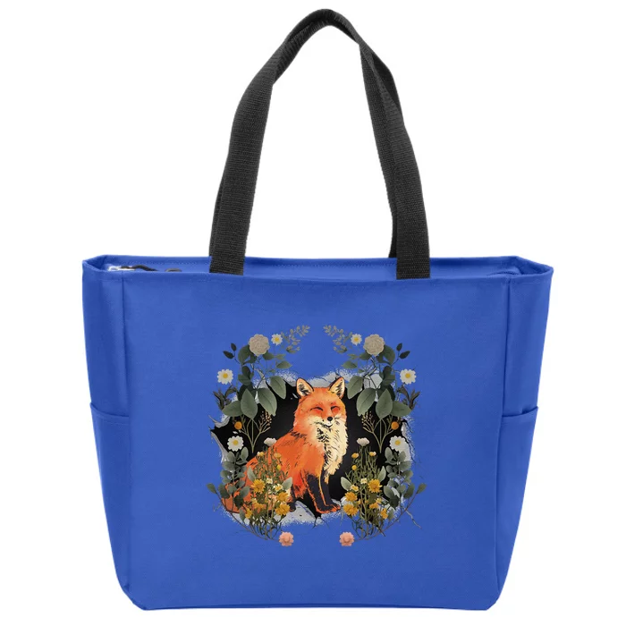 Mystical Fox Fairy Tale Forest Animals Forest Dwellers Nature Children Zip Tote Bag