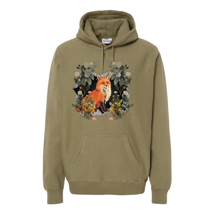 Mystical Fox Fairy Tale Forest Animals Forest Dwellers Nature Children Premium Hoodie