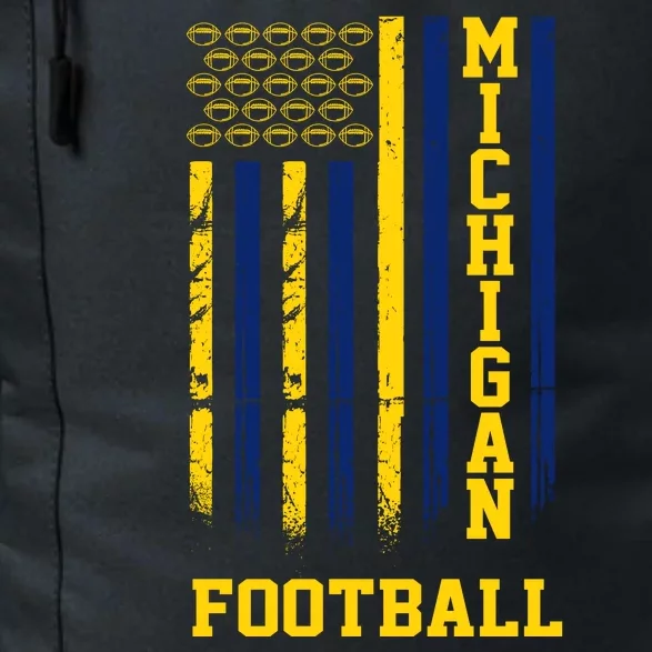 Michigan Football Fan American Flag Daily Commute Backpack