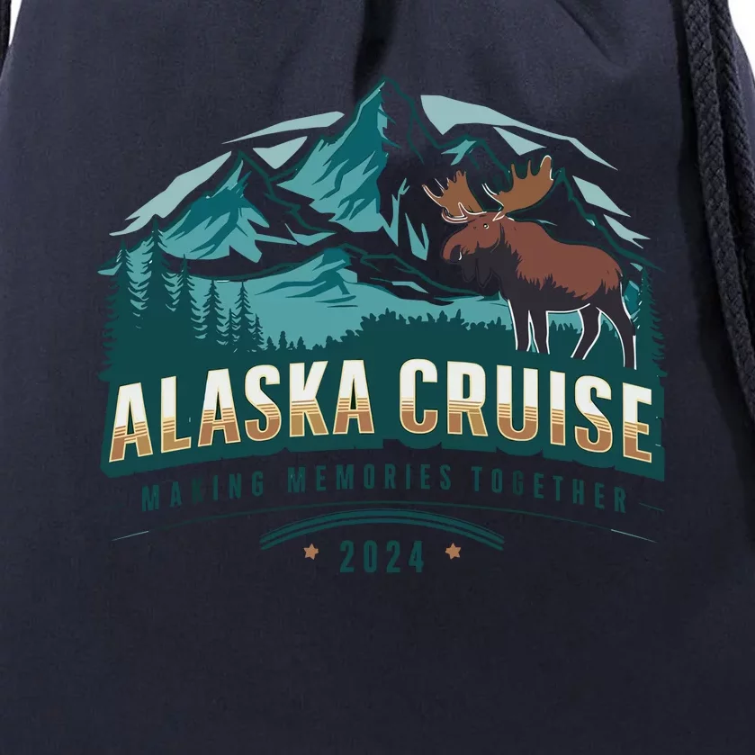 Matching Family Friends And Group Alaskan Alaska Cruise 2024 Drawstring Bag