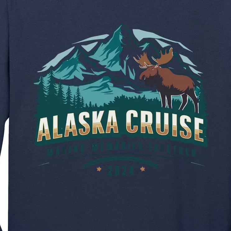 Matching Family Friends And Group Alaskan Alaska Cruise 2024 Tall Long Sleeve T-Shirt