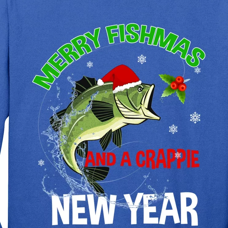 Merry Fishmas Fish Fishing Fisher Christmas Xmas Pajama Gift Long Sleeve Shirt