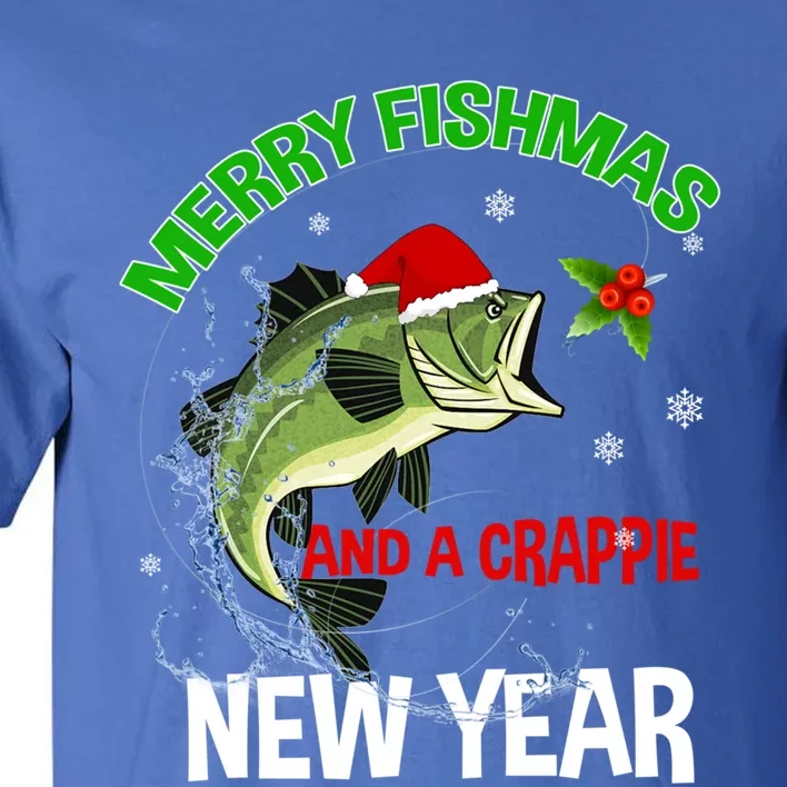 Merry Fishmas Fish Fishing Fisher Christmas Xmas Pajama Gift Tall T-Shirt