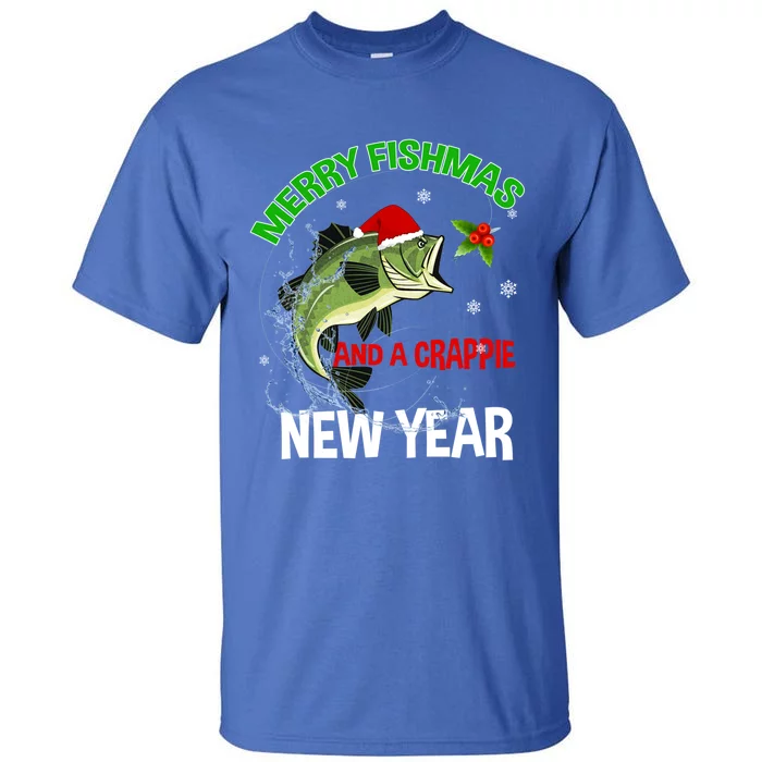 Merry Fishmas Fish Fishing Fisher Christmas Xmas Pajama Gift Tall T-Shirt