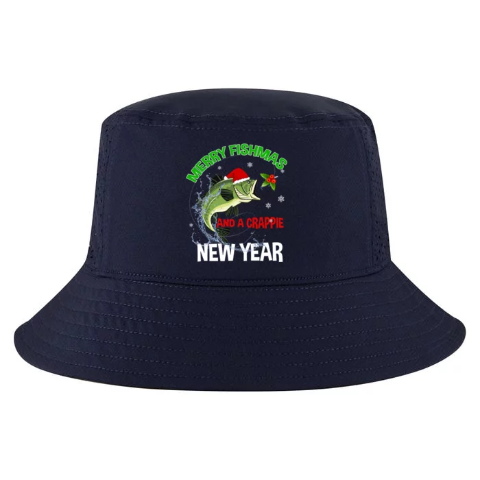 Merry Fishmas Fish Fishing Fisher Christmas Xmas Pajama Gift Cool Comfort Performance Bucket Hat