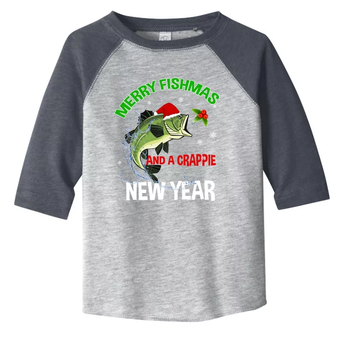 Merry Fishmas Fish Fishing Fisher Christmas Xmas Pajama Gift Toddler Fine Jersey T-Shirt