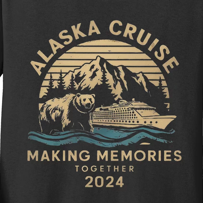 Matching Family Friends And Group Alaska Cruise 2024 Kids Long Sleeve Shirt