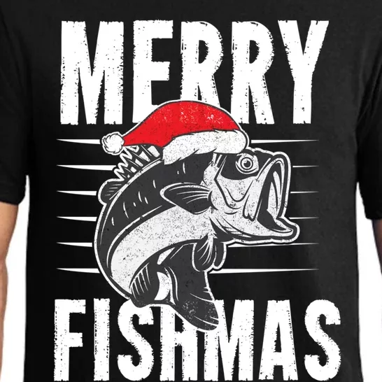 Merry Fishmas Funny Christmas Fishing Gift Great Gift Pajama Set