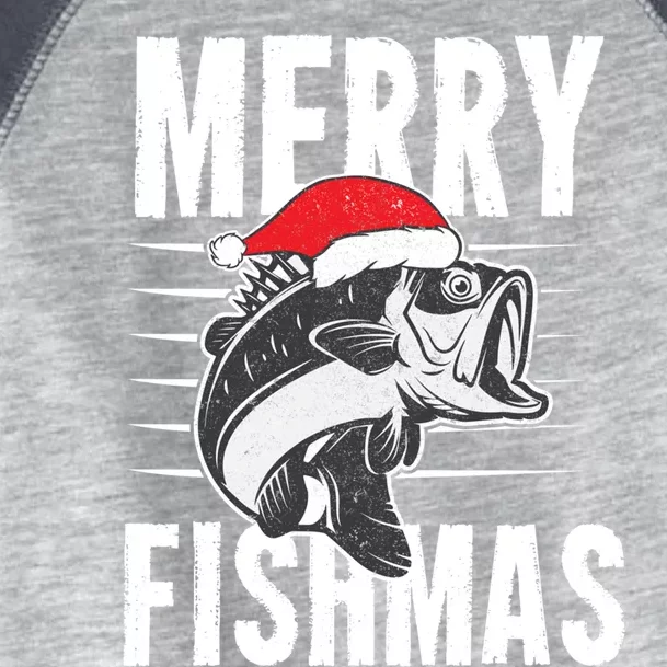 Merry Fishmas Funny Christmas Fishing Gift Great Gift Toddler Fine Jersey T-Shirt