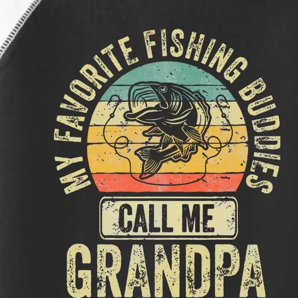 My Favorite Fishing Buddies Call Me Grandpa Fisherman Toddler Fine Jersey T-Shirt