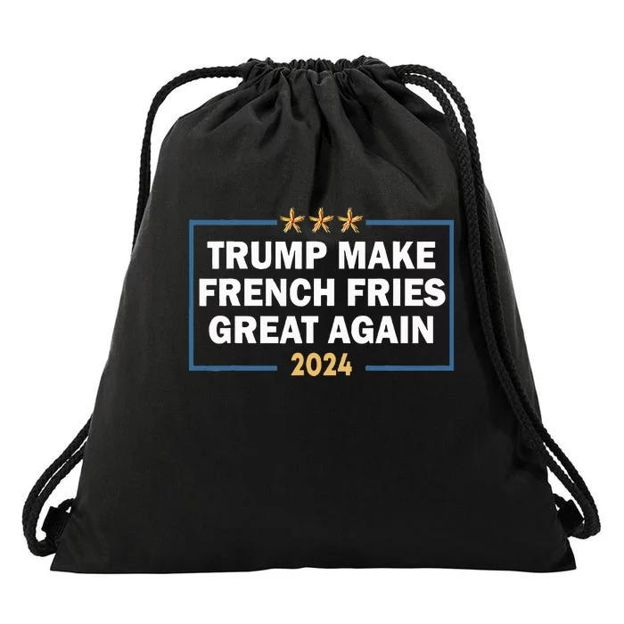 Make French Fries Great Again Drawstring Bag