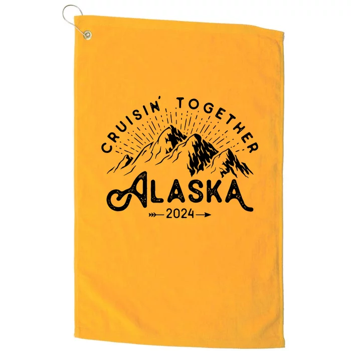 Matching Family Friends Group Vacation Alaska Cruise 2024 Platinum Collection Golf Towel