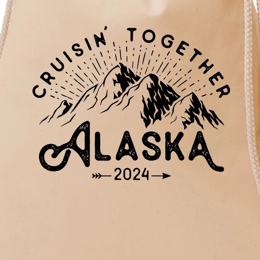 Matching Family Friends Group Vacation Alaska Cruise 2024 Drawstring Bag