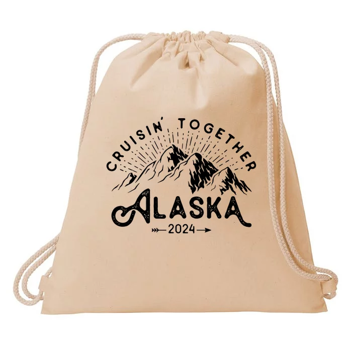 Matching Family Friends Group Vacation Alaska Cruise 2024 Drawstring Bag