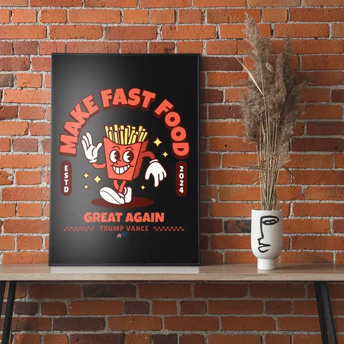 Make Fast Food Great Again MagadonaldS Trump Poster