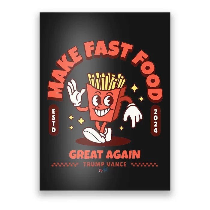 Make Fast Food Great Again MagadonaldS Trump Poster