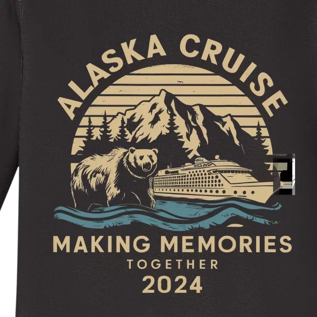 Matching Family Friends And Group Alaska Cruise 2024 Baby Long Sleeve Bodysuit