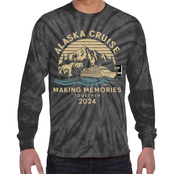 Matching Family Friends And Group Alaska Cruise 2024 Tie-Dye Long Sleeve Shirt